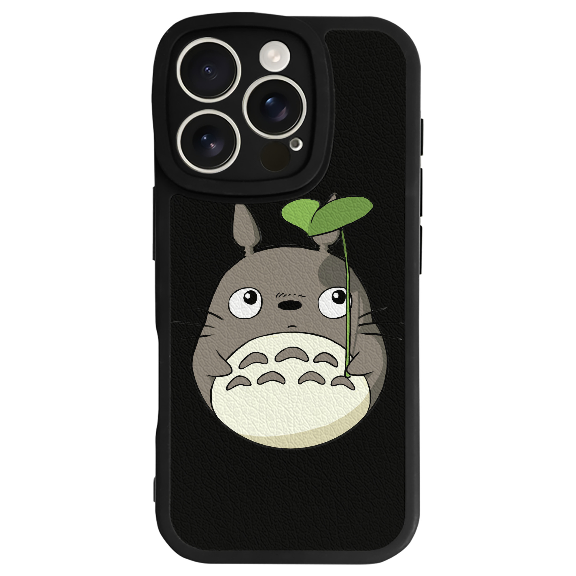 （画像用） となりのトトロ 草壁メイ 草壁サツキ My Neighbor Totoro Satsuki Kusakabe Mei Kusakabe 【iPhone 16シリーズ対応】シリコンスマホケース（レザー調） 材質：シリコン